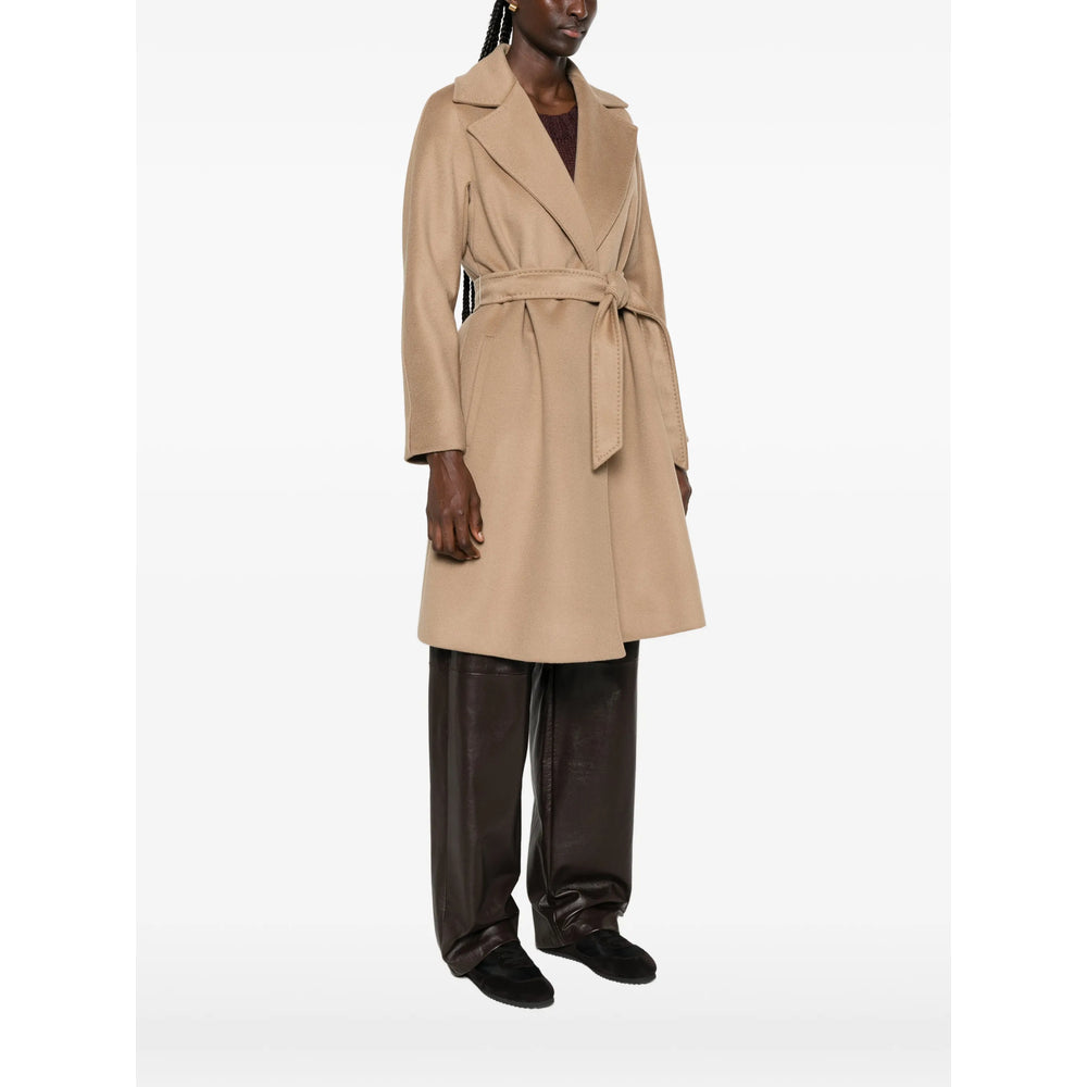 Max Mara Studio Neutrals Coats - Single Breasted Coats Women