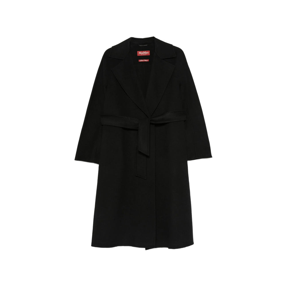 Max Mara Studio Black Coats - Single Breasted Coats Women
