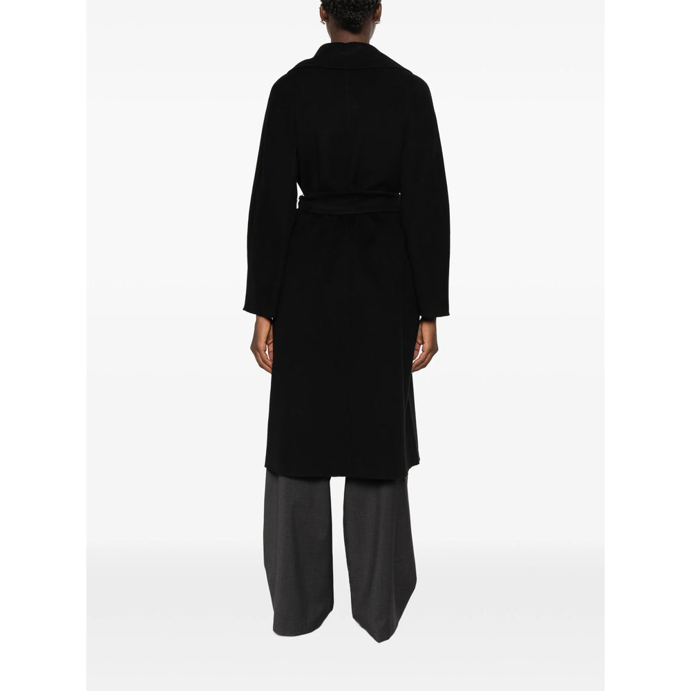 Max Mara Studio Black Coats - Single Breasted Coats Women