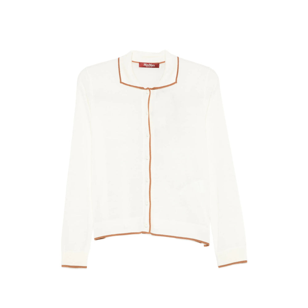 Max Mara Studio White Knitwear - Cardigans Women