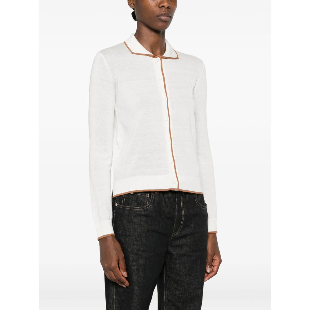 Max Mara Studio White Knitwear - Cardigans Women