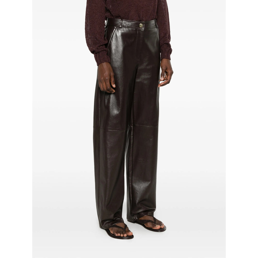 Max Mara Studio Brown Trousers - Tailored Trousers Women