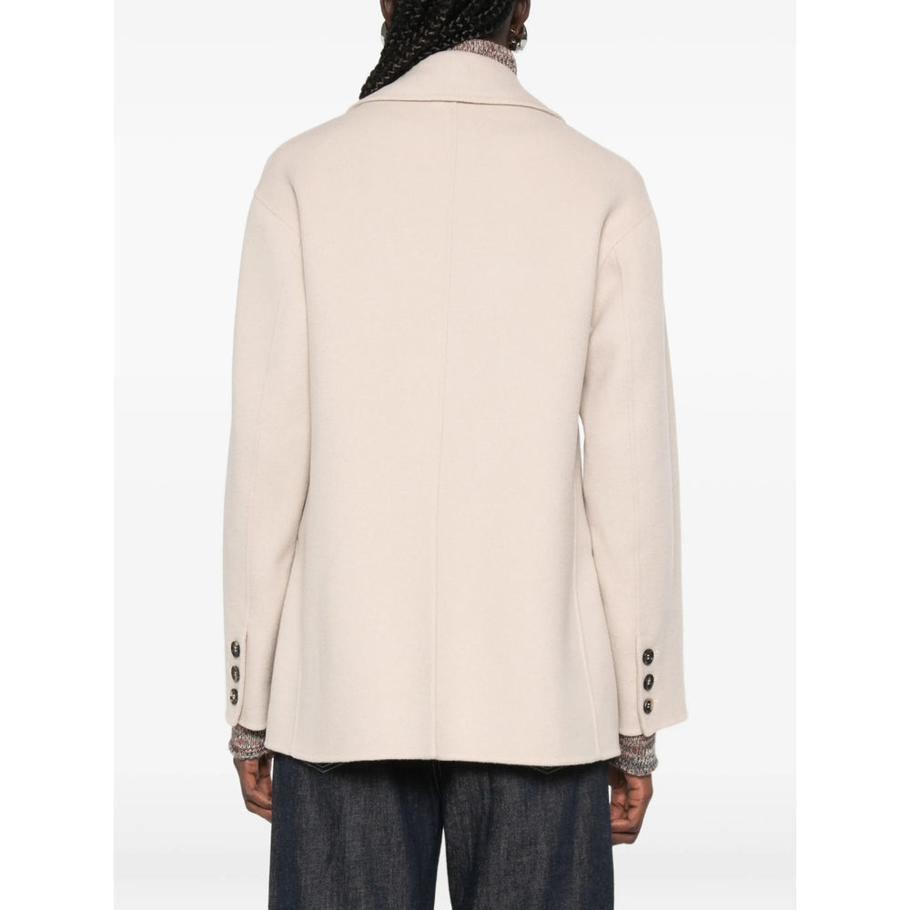 S Max Mara Neutrals Coats - Single Breasted Coats Women