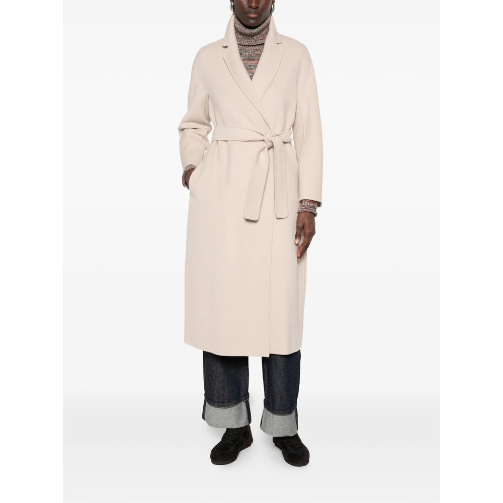 S Max Mara Neutrals Coats - Single Breasted Coats Women