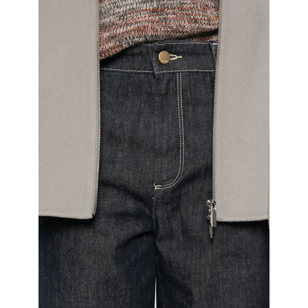 S Max Mara Blue Denim - Straight-Leg Jeans Women