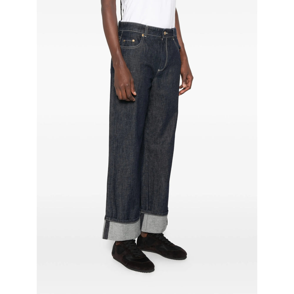 S Max Mara Blue Denim - Straight-Leg Jeans Women