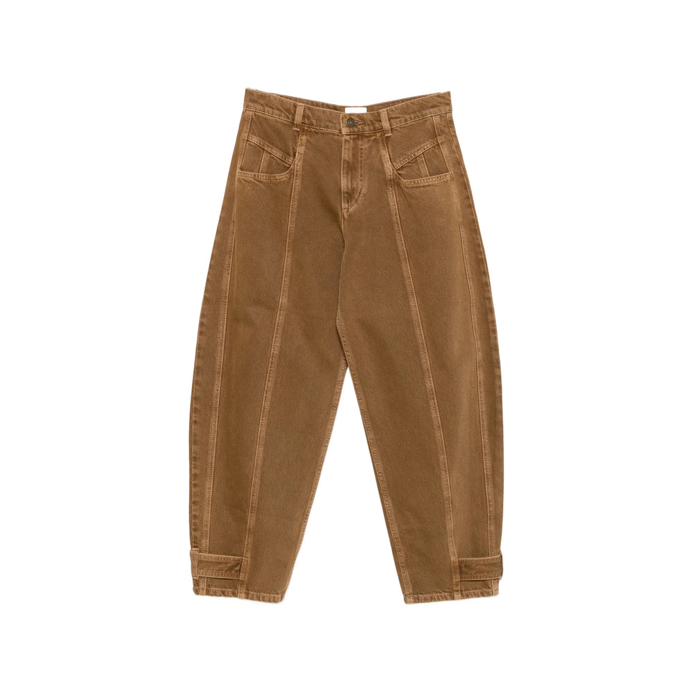Isabel Marant Brown Denim - Tapered Jeans Women
