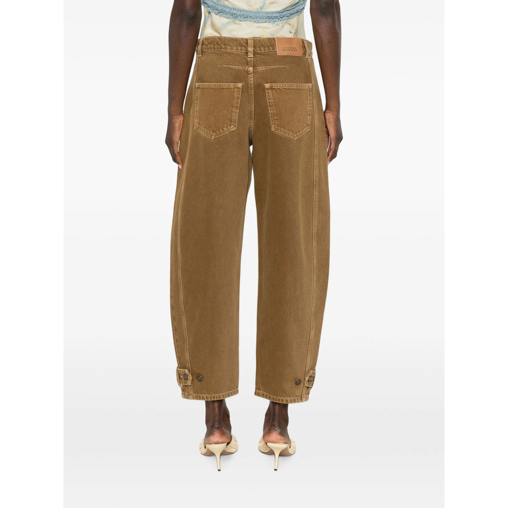 Isabel Marant Brown Denim - Tapered Jeans Women