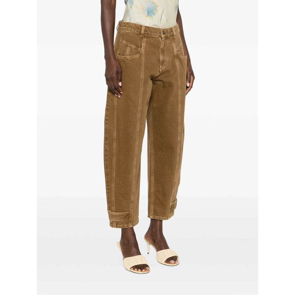 Isabel Marant Brown Denim - Tapered Jeans Women