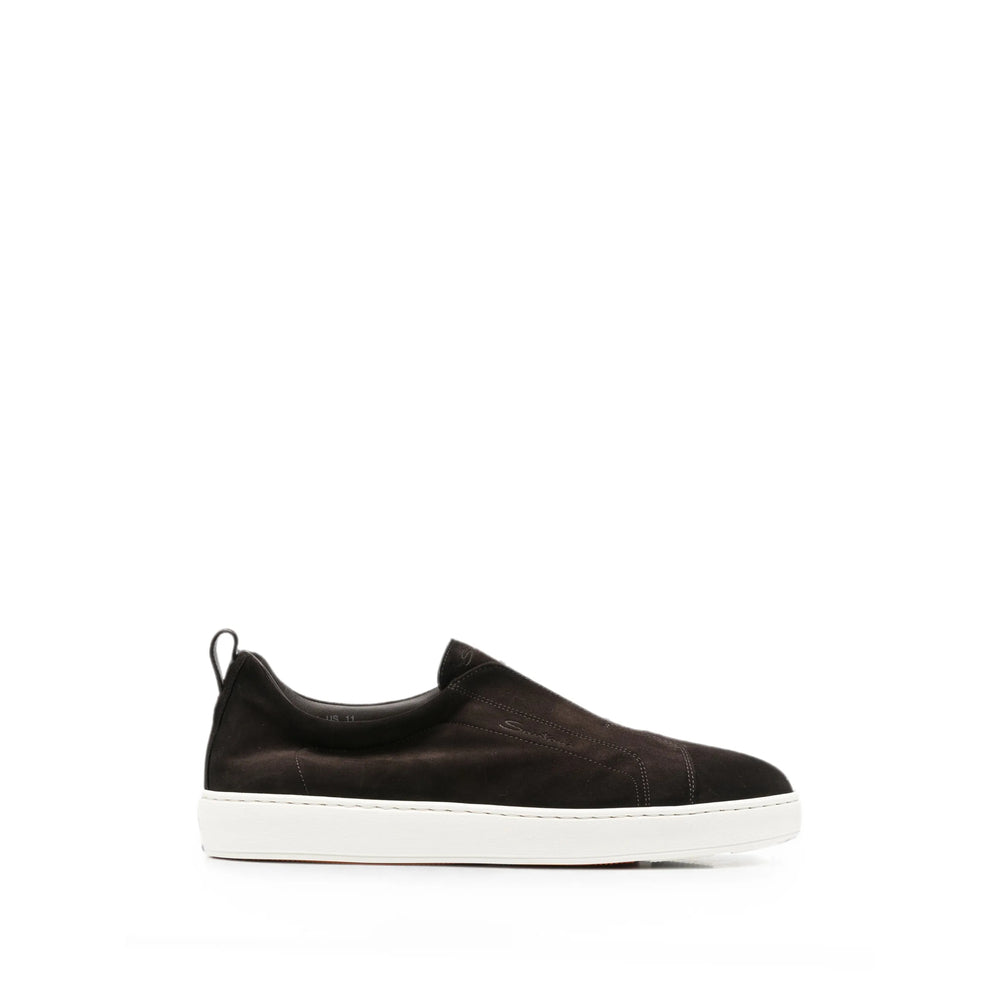 Santoni Brown Trainers - Slip-Ons Men