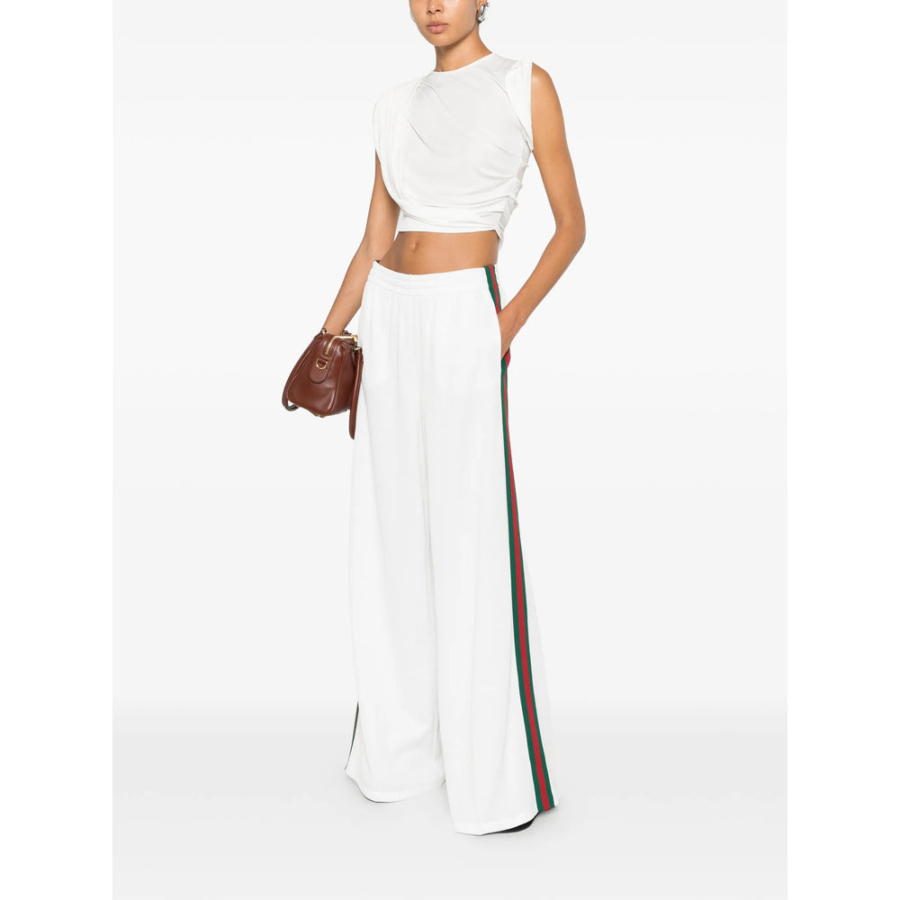 Gucci White Trousers - Track Pants Women