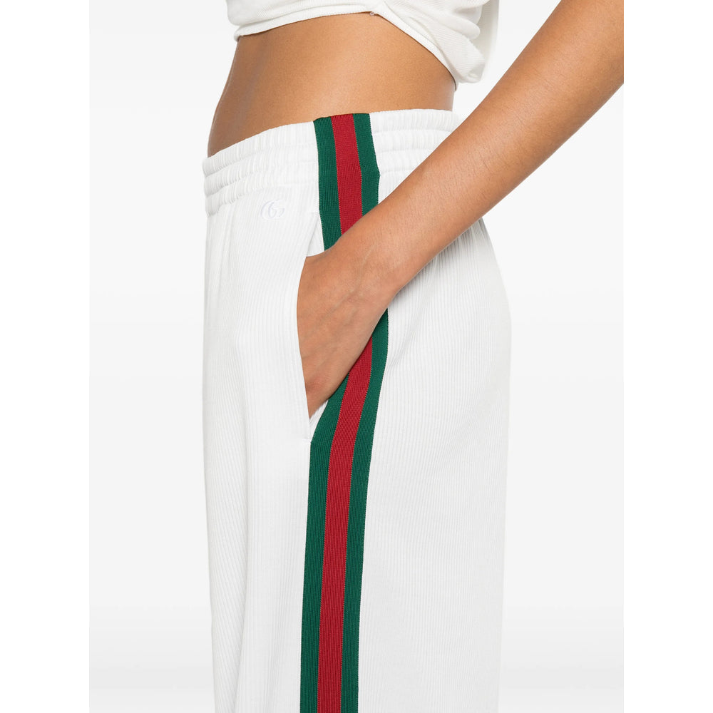 Gucci White Trousers - Track Pants Women