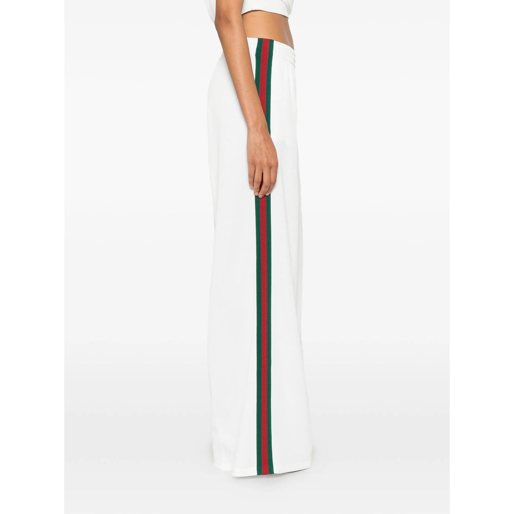 Gucci White Trousers - Track Pants Women