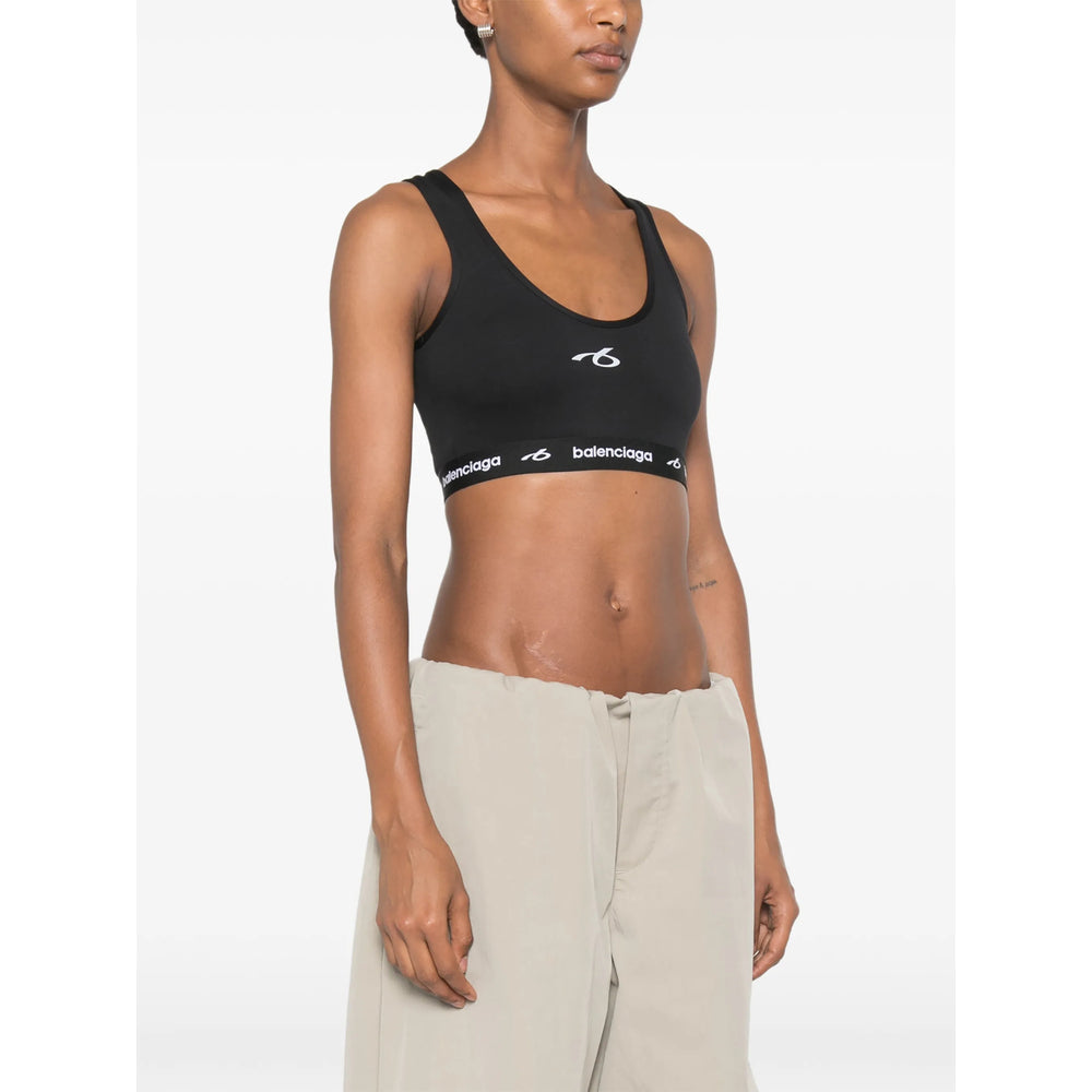 Balenciaga Black Performance Tops - Sports Bras Women