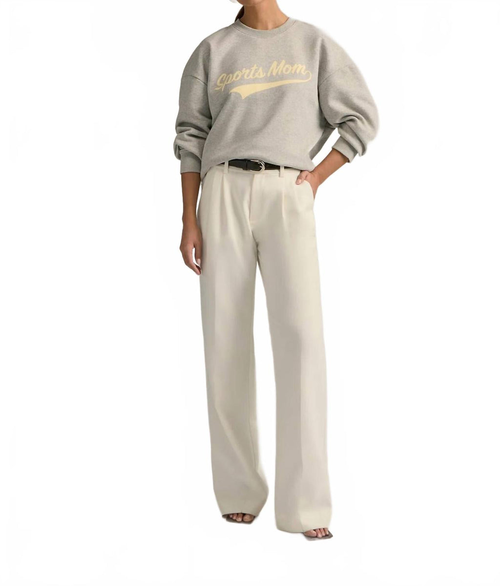 Sports Mom Sweatshirt In Grey