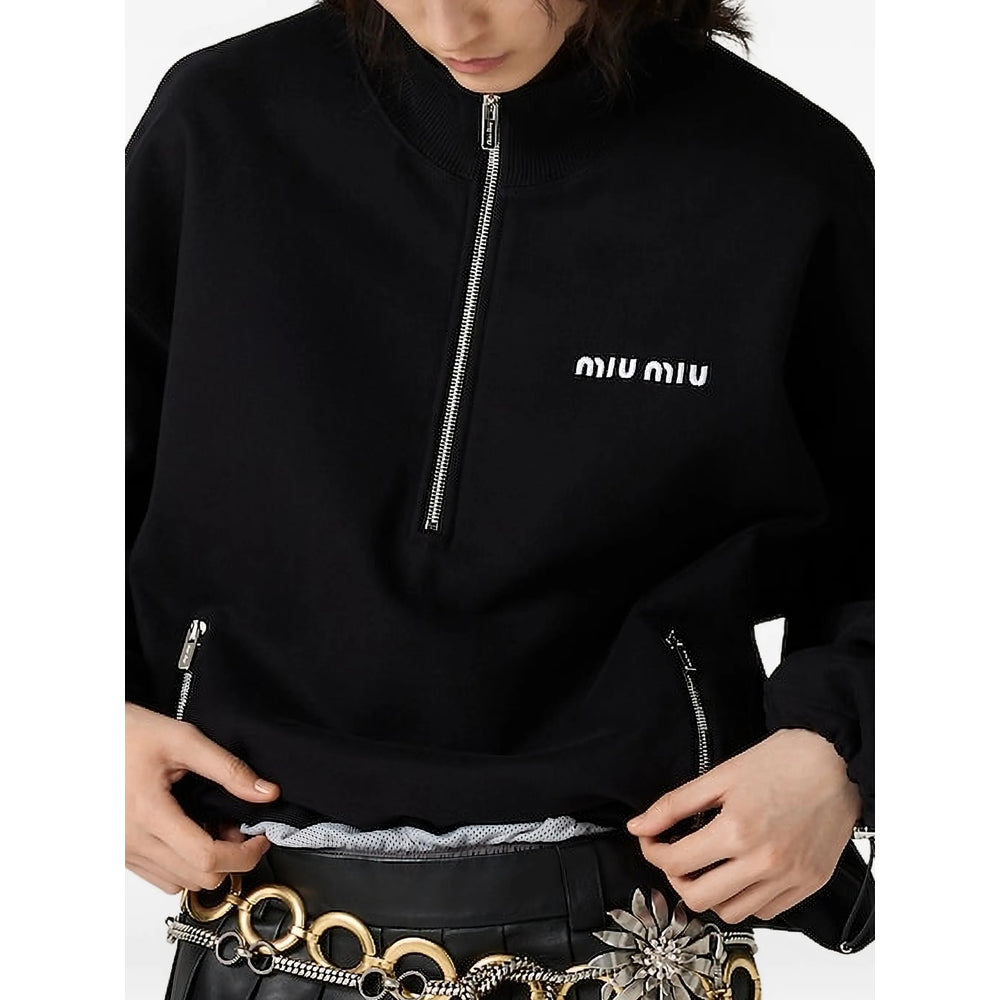 Miu Miu Black Tops - Sweatshirts Women