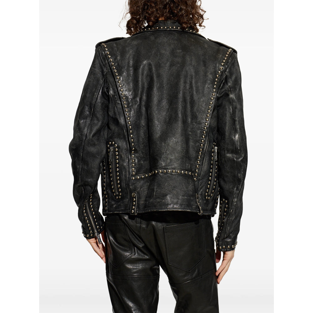 Dsquared2 Black Jackets - Biker Jackets Men