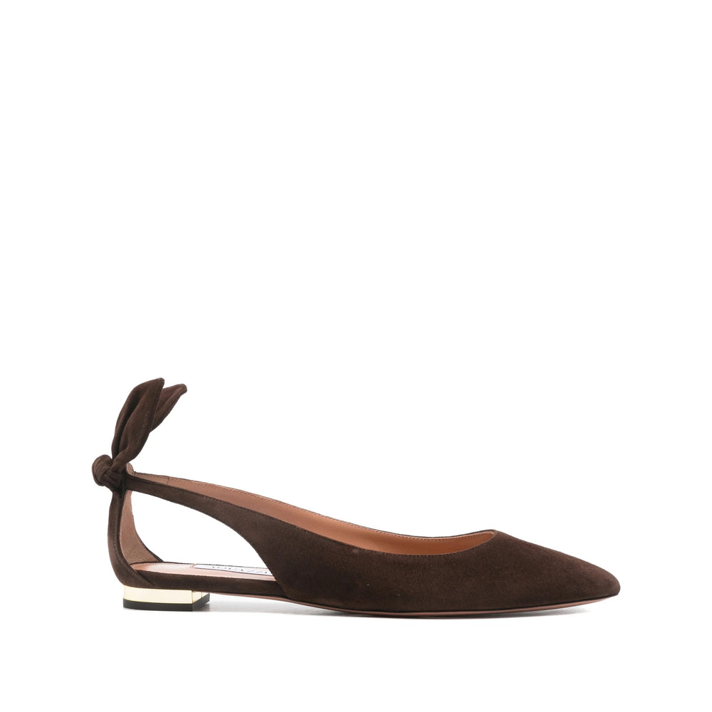 Aquazzura Brown Ballet Flats Women