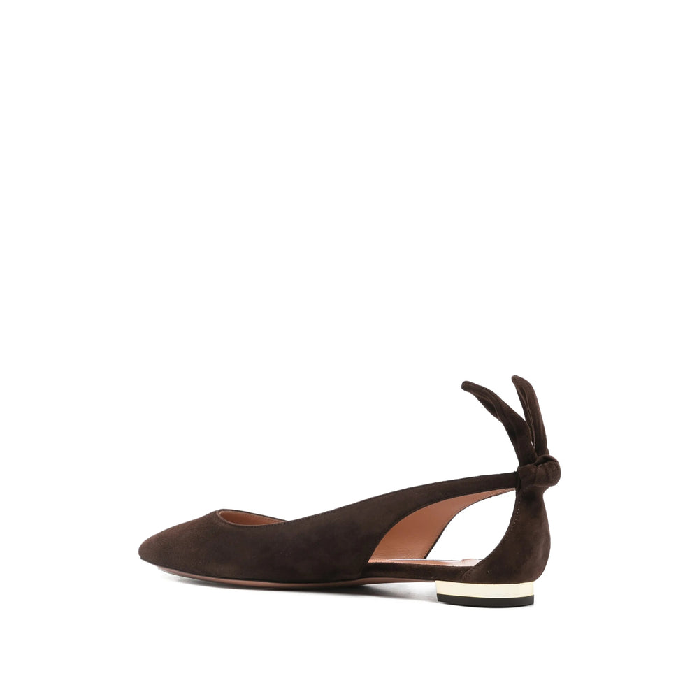 Aquazzura Brown Ballet Flats Women