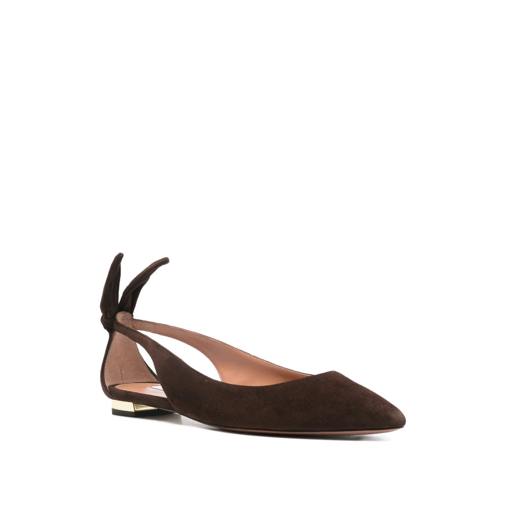 Aquazzura Brown Ballet Flats Women