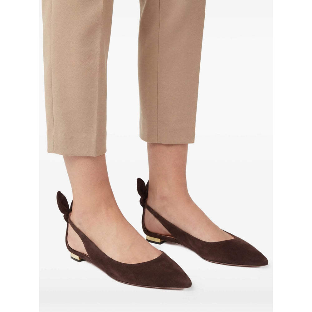 Aquazzura Brown Ballet Flats Women