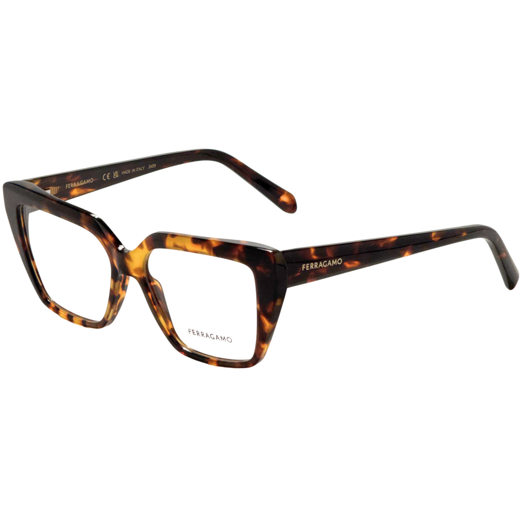 Ferragamo Unisex 53 mm Brown Opticals