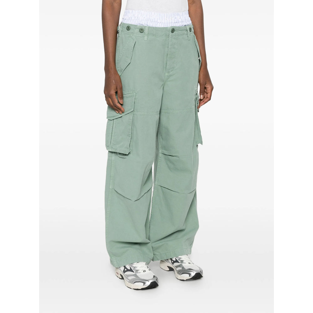 Alexander Wang Green Trousers - Palazzo Pants Women