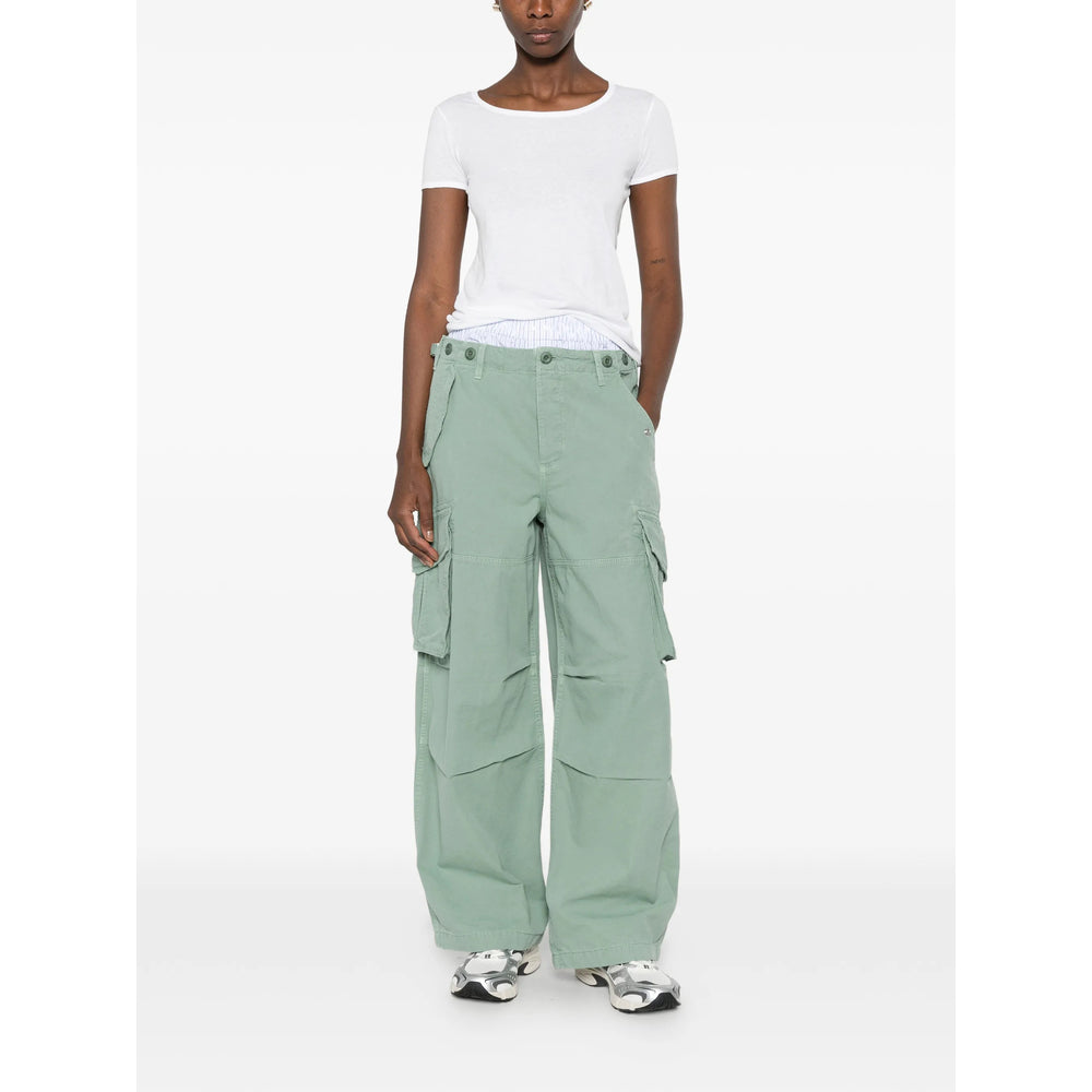 Alexander Wang Green Trousers - Palazzo Pants Women