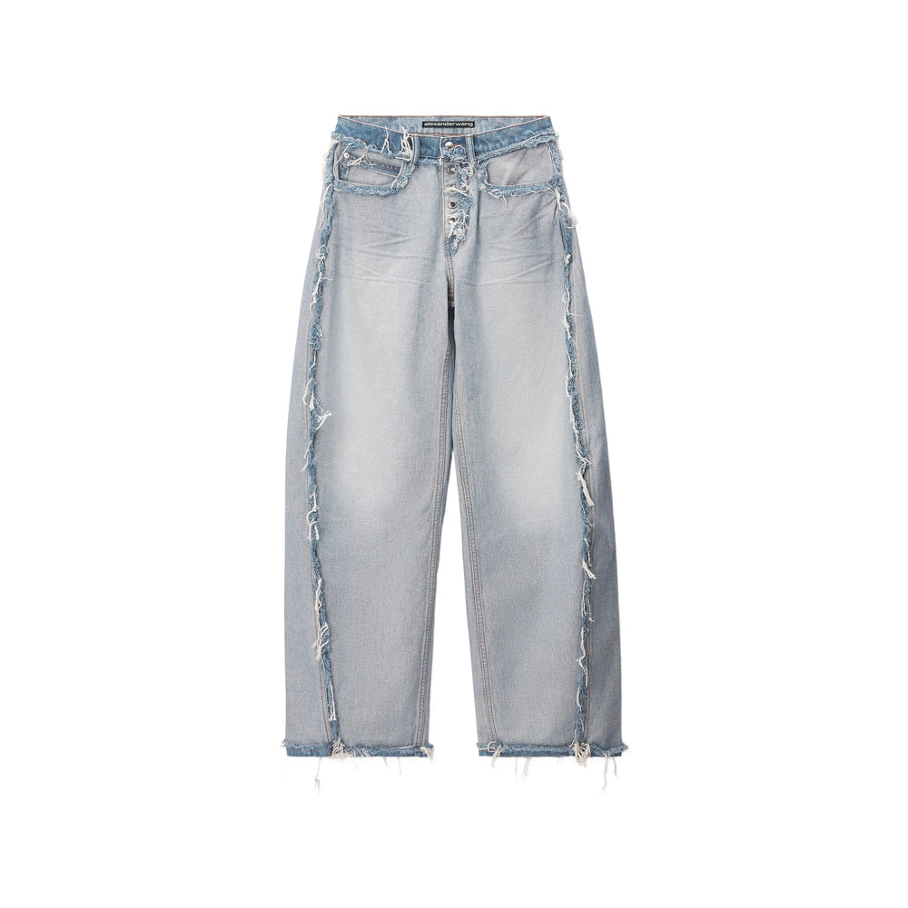 Alexander Wang Blue Denim - Wide-Leg Jeans Women
