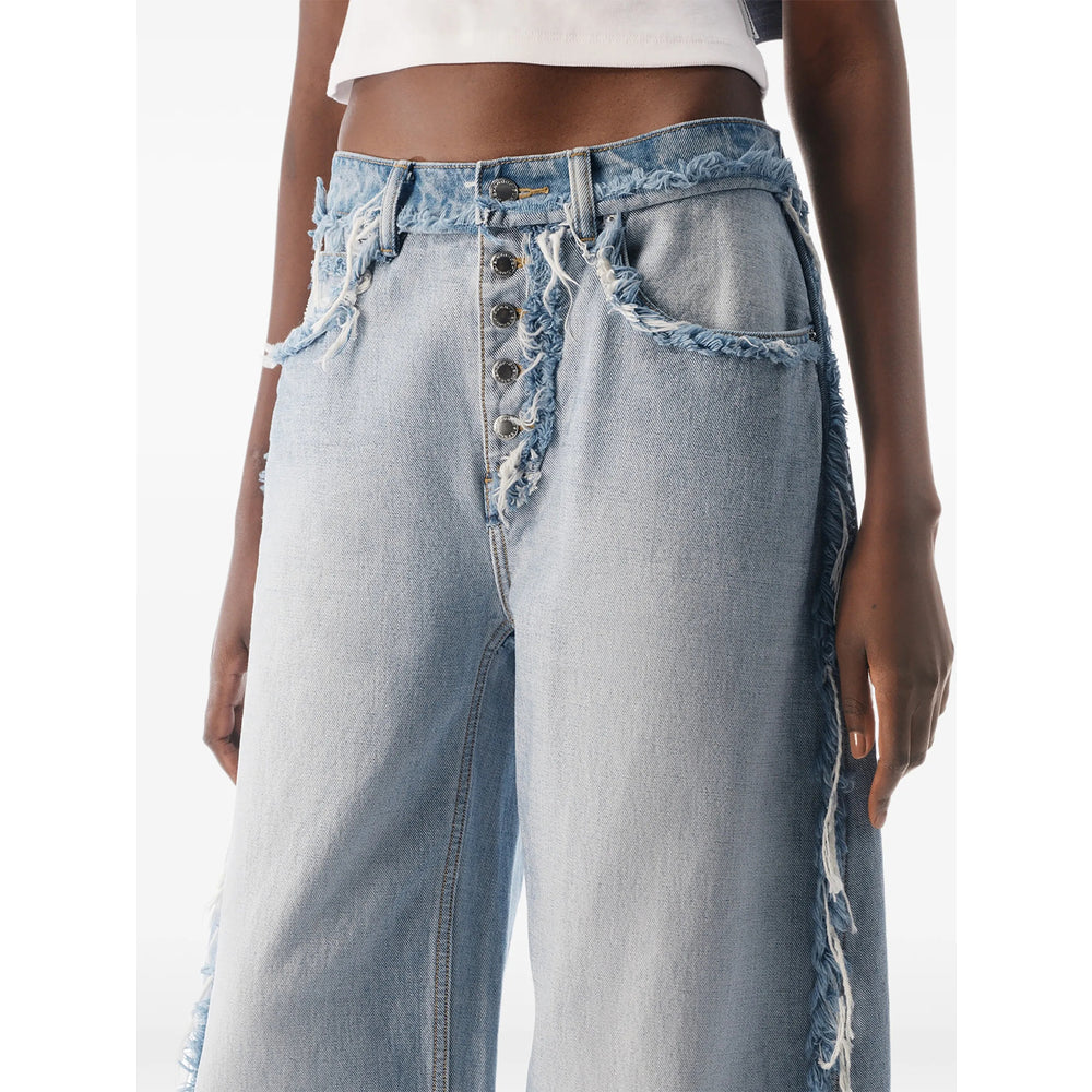 Alexander Wang Blue Denim - Wide-Leg Jeans Women