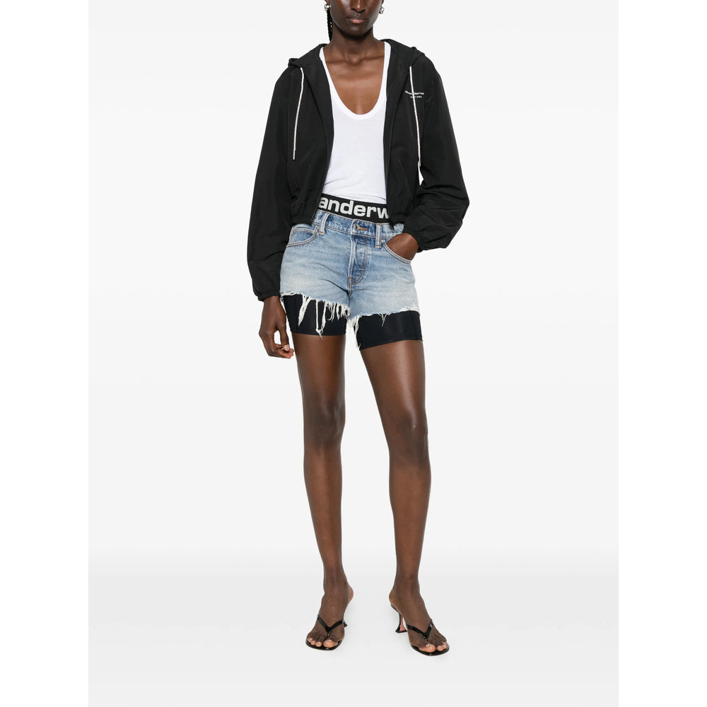 Alexander Wang Blue Shorts - Mini Shorts Women