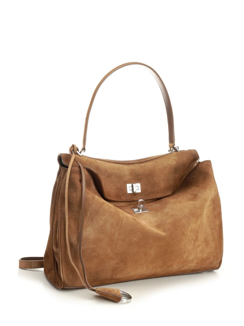Balenciaga Women "Rodeo" Suede Bag