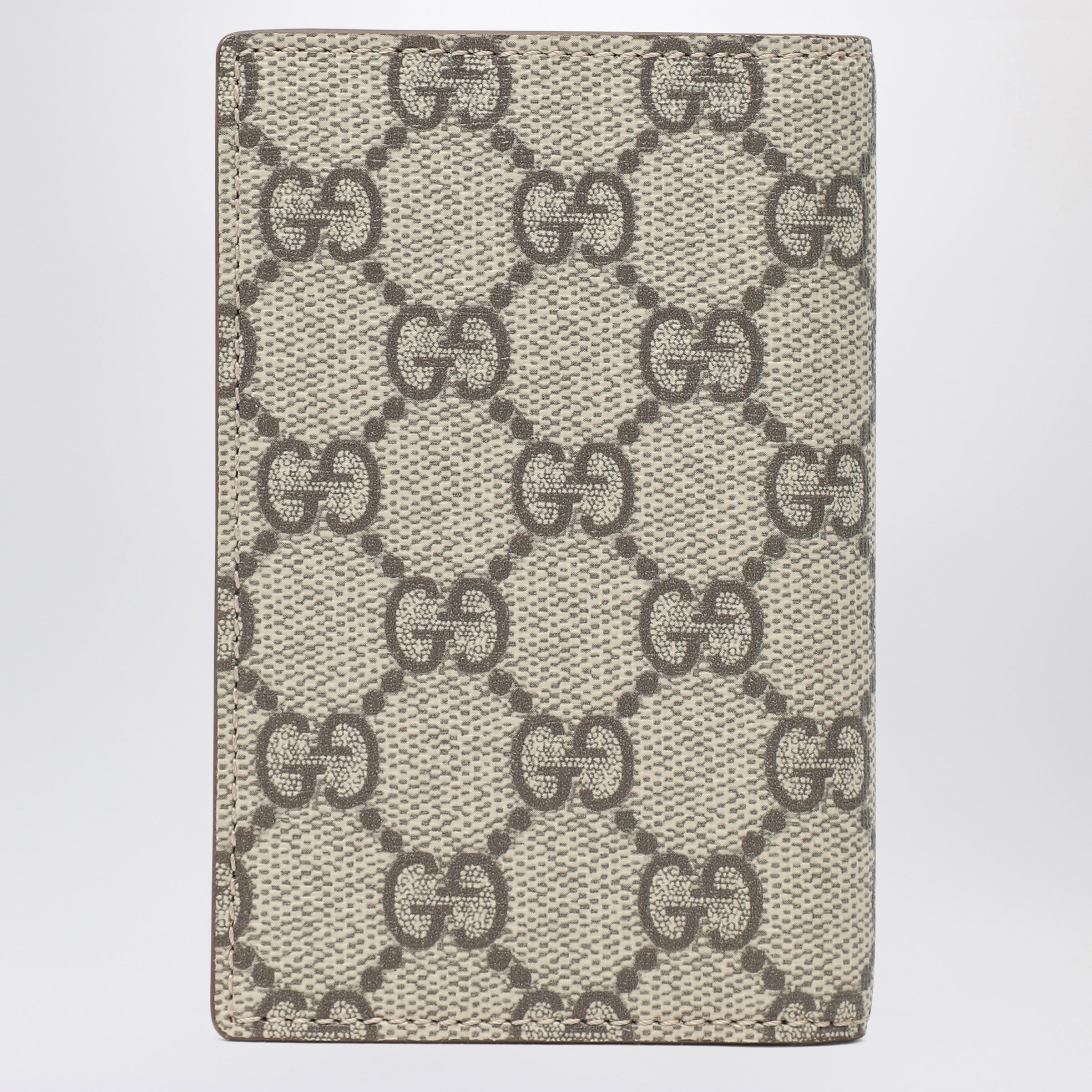Gucci Gg Supreme Fabric Wallet In Beige/Ebony Men