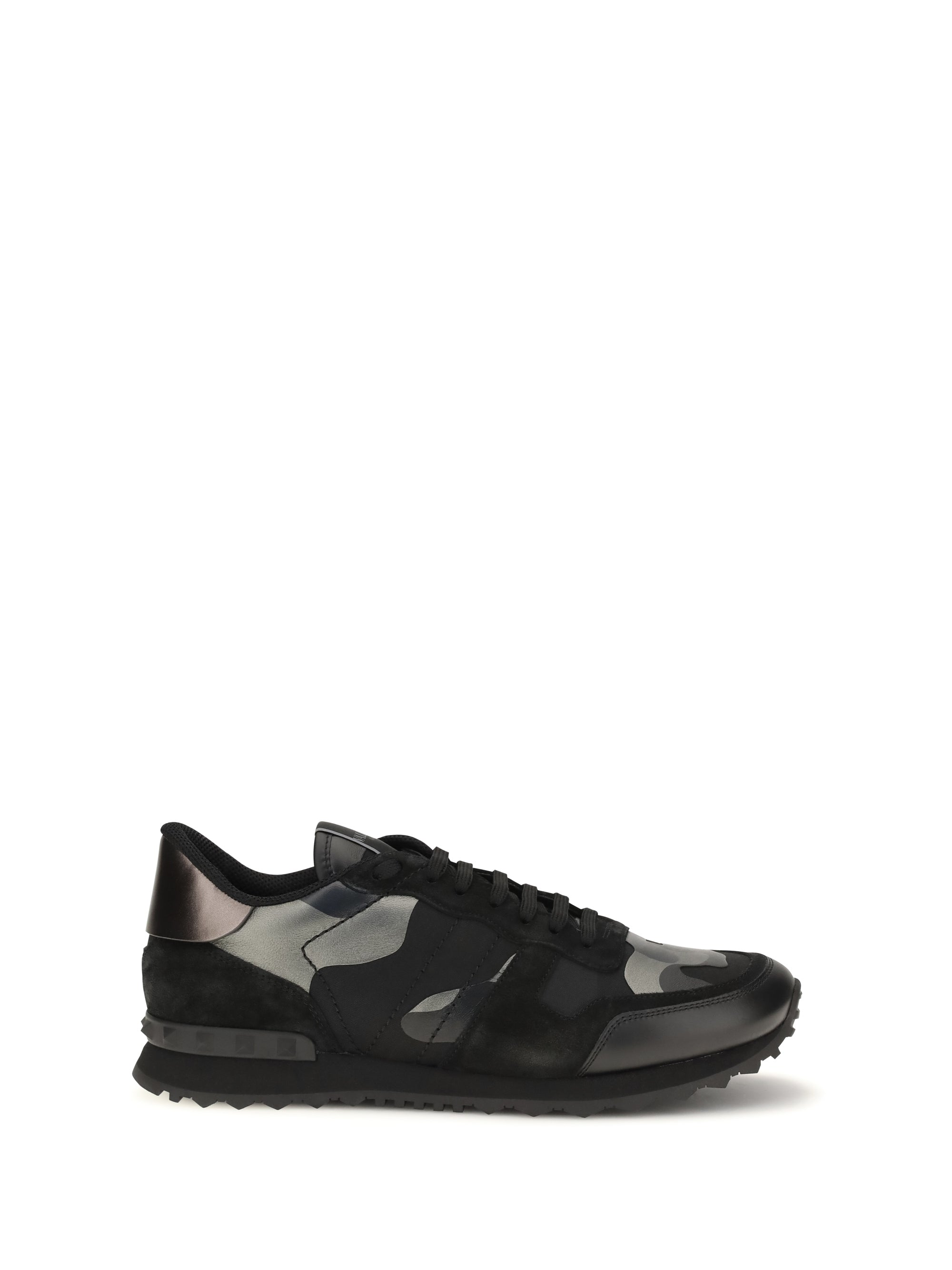 Valentino Garavani Men Rockrunner Camouflage Laminated Sneakers