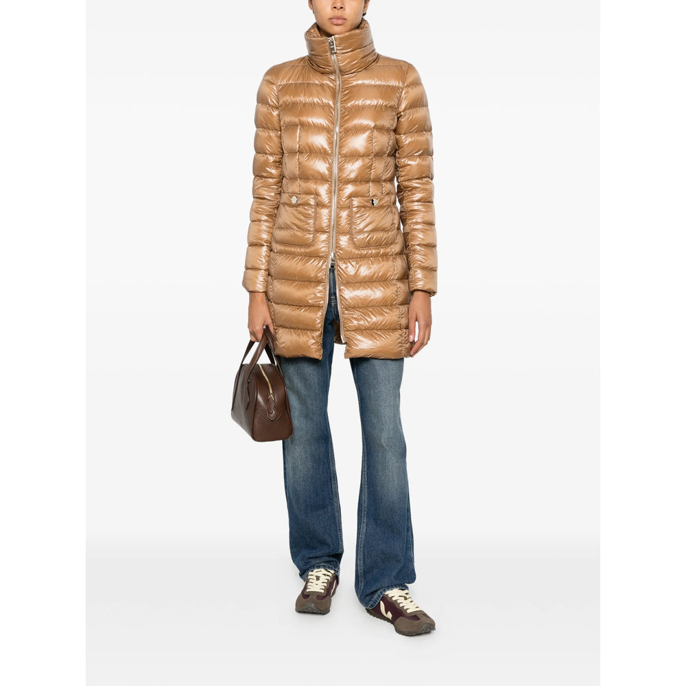 Herno Brown Coats - Single Breasted Coats Women