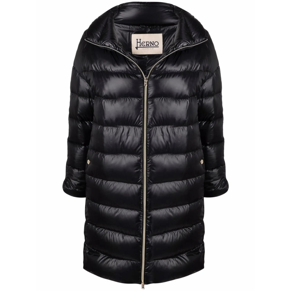 Herno Black Coats - Single Breasted Coats Women