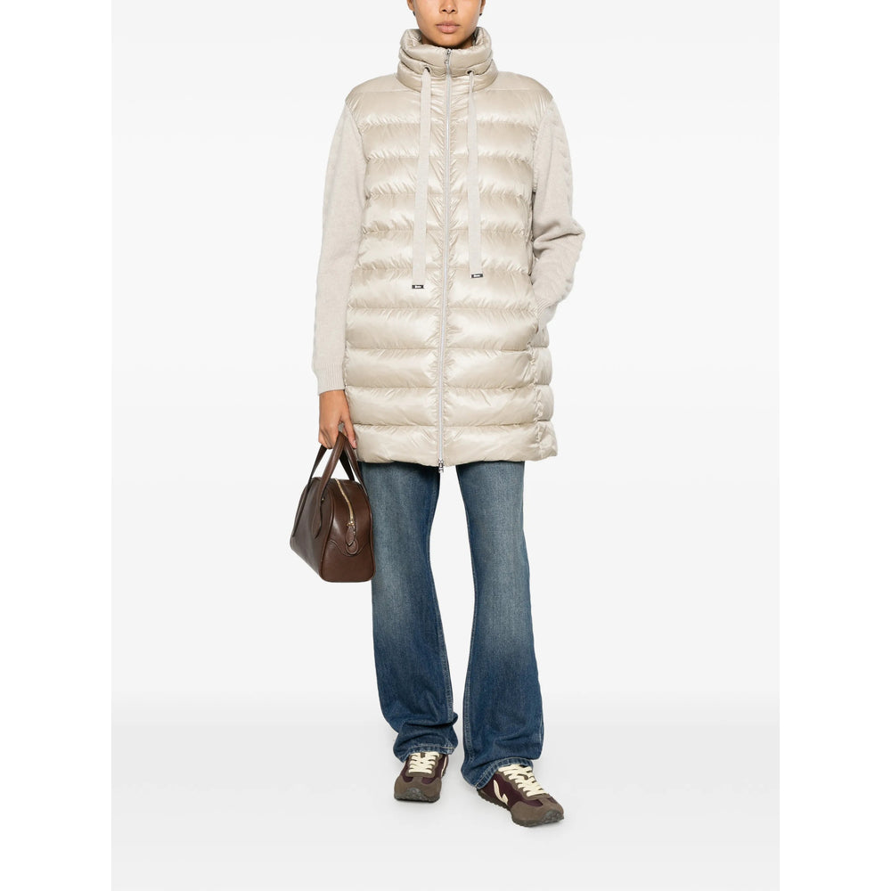Herno Neutrals Coats - Single Breasted Coats Women