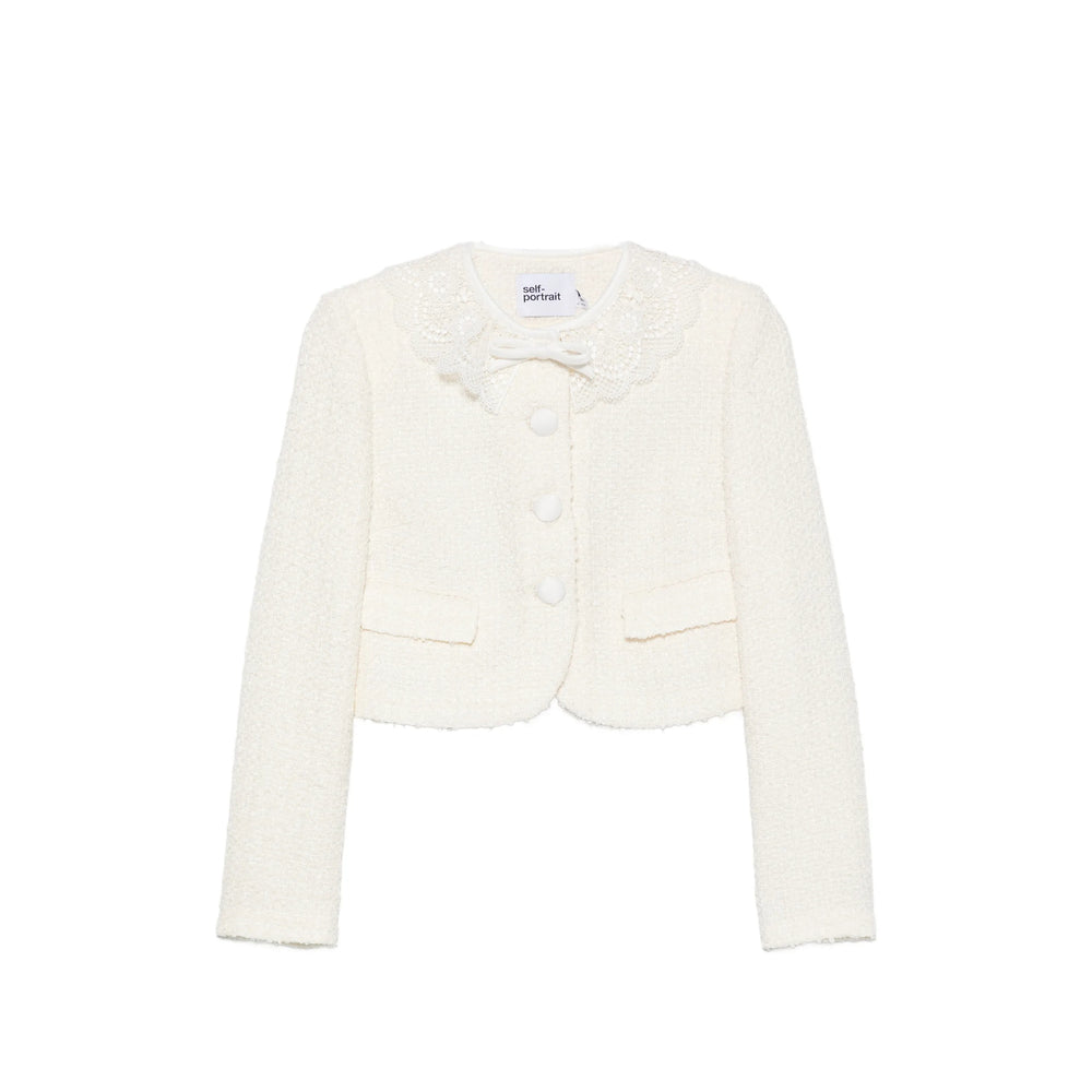 Self-Portrait Neutrals Jackets - Tweed Jackets Women