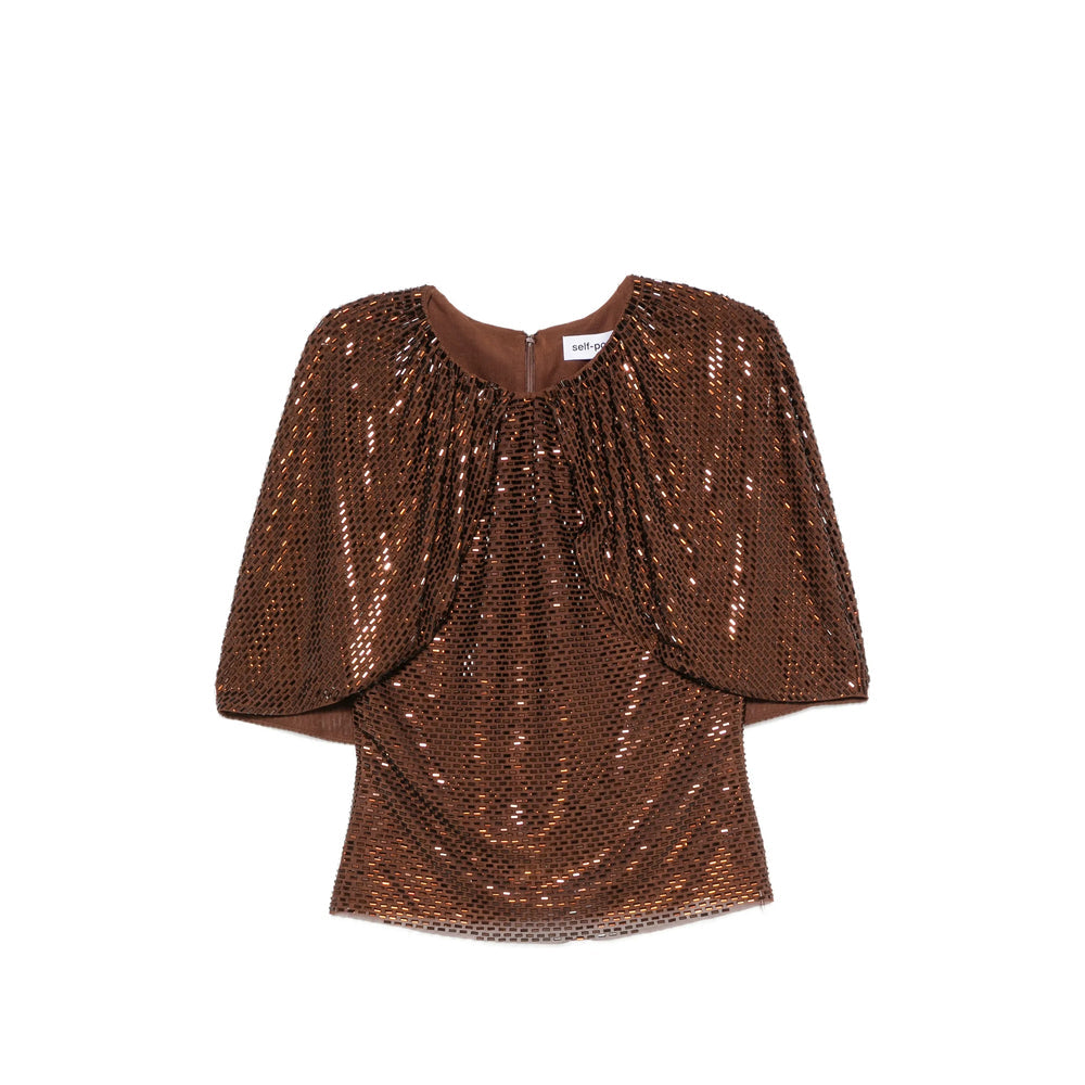 Self-Portrait Brown Tops - Blouses Women