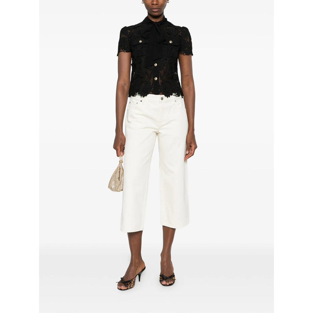 Self-Portrait Black Tops - Blouses Women