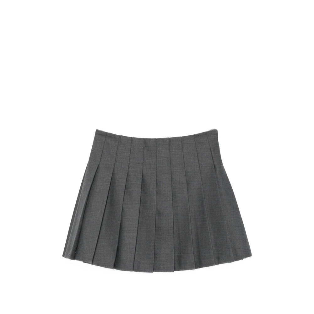 Self-Portrait Grey Skirts - Pleated Skirts Women
