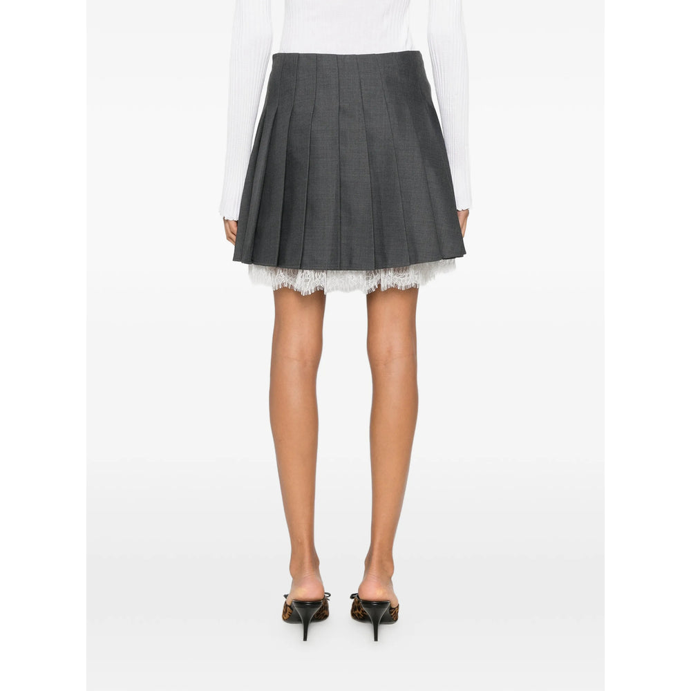 Self-Portrait Grey Skirts - Pleated Skirts Women
