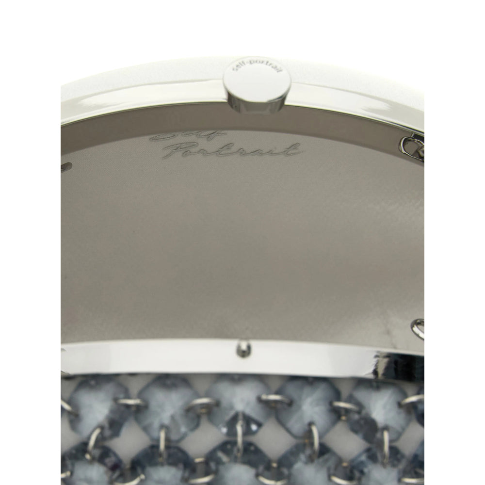 Self-Portrait White Clutch Bags Women