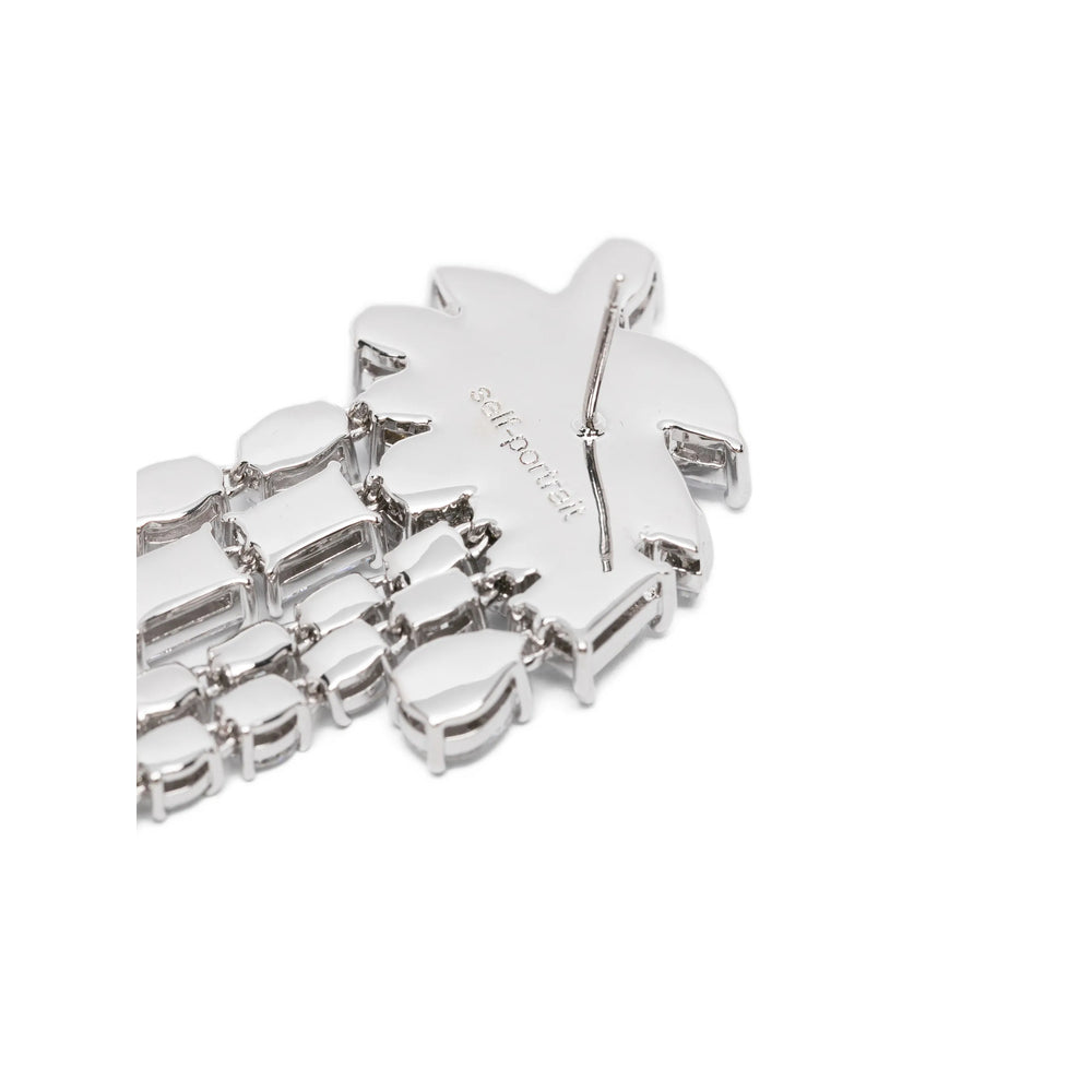 Self-Portrait Silver Earrings Women