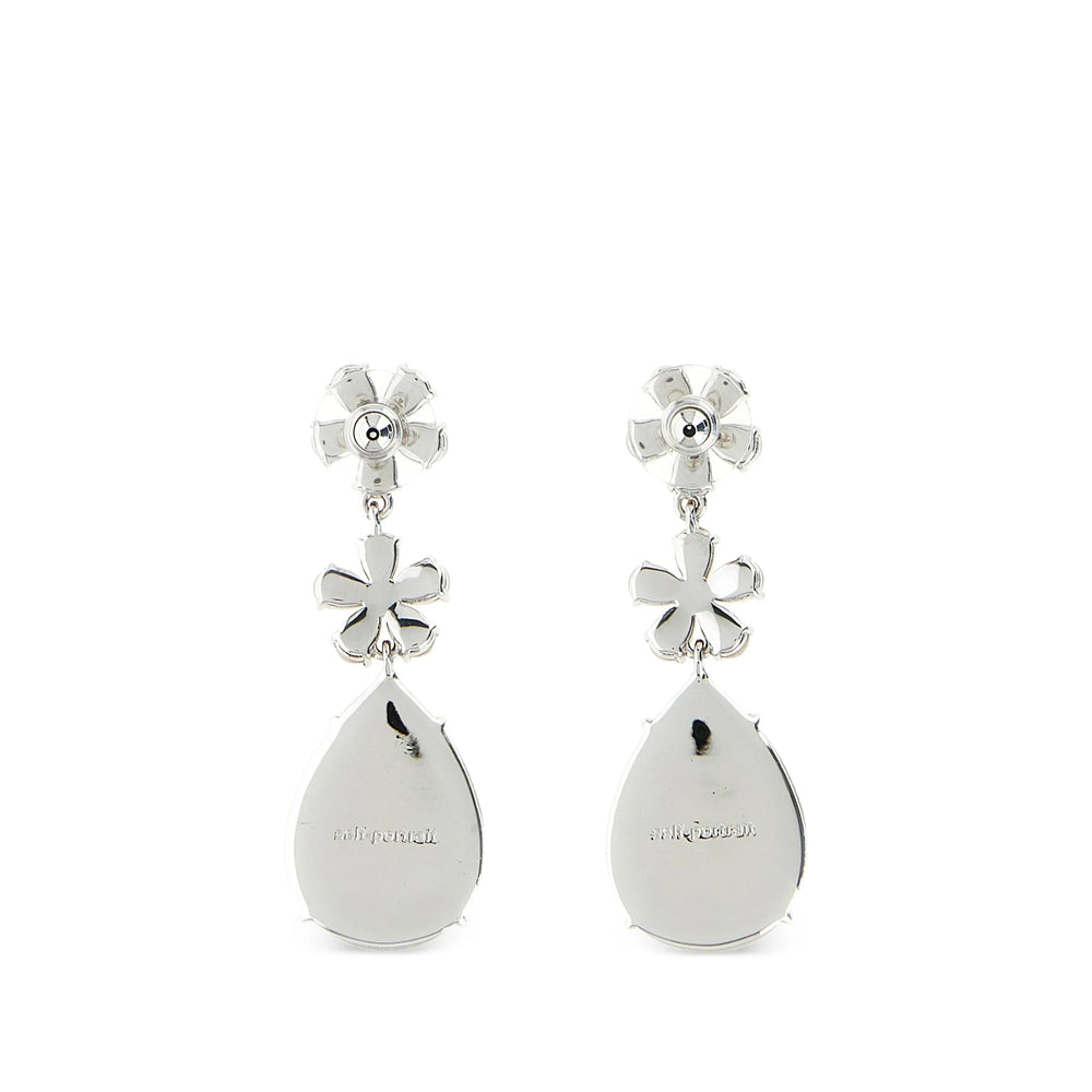 Self-Portrait Silver Earrings Women