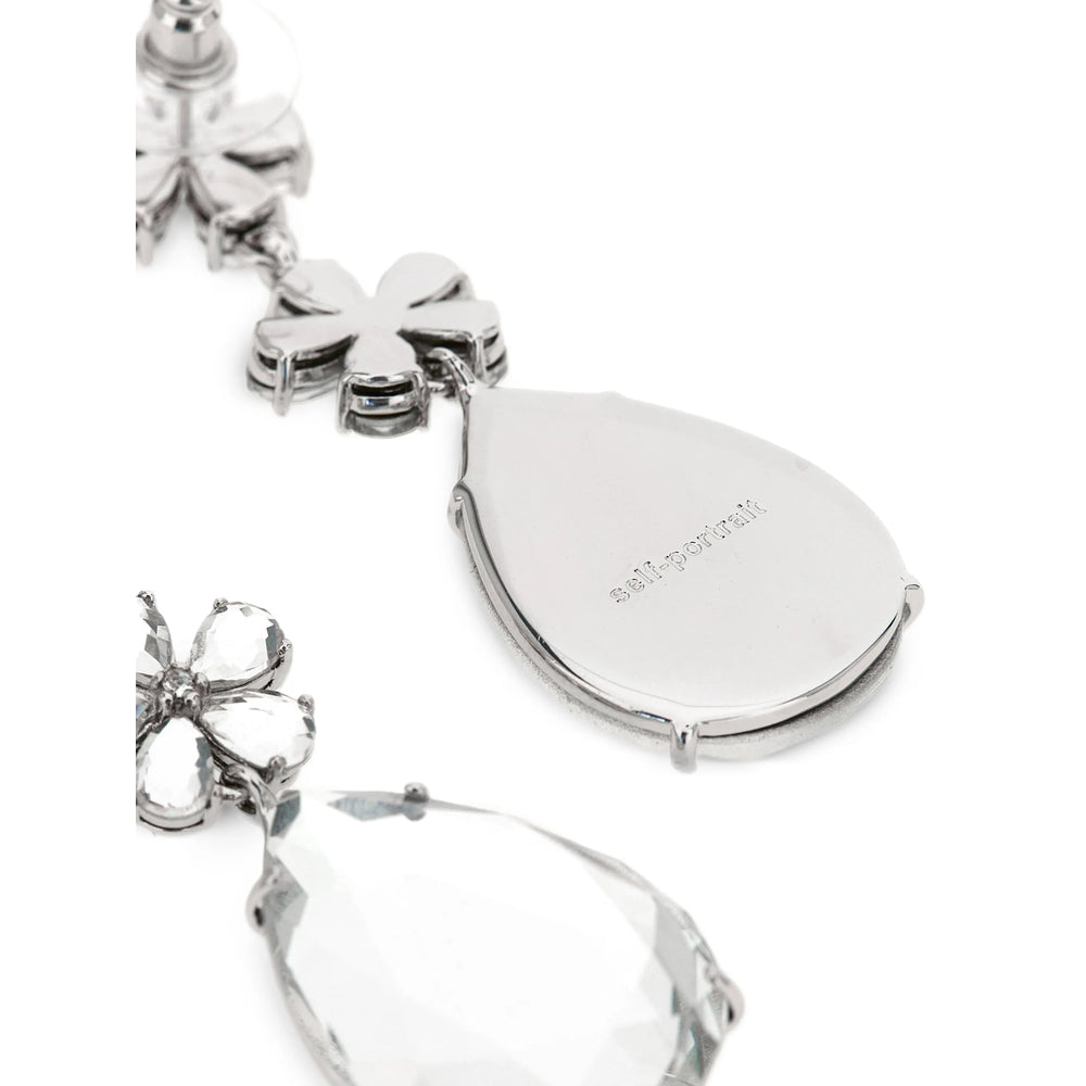 Self-Portrait Silver Earrings Women