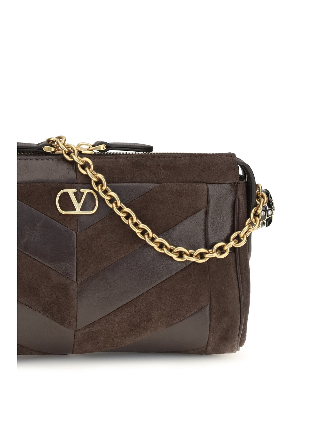 Valentino Garavani Women Panthea Shoulder Bag Chevron Pattern