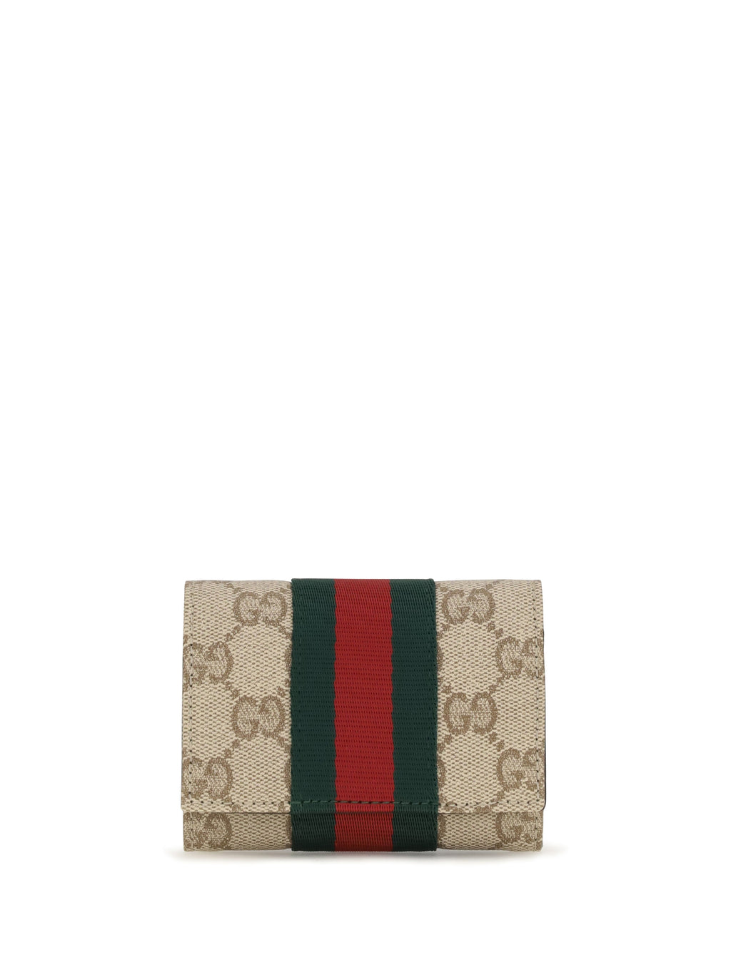 Gucci Women Web Bi-Fold Card Holder