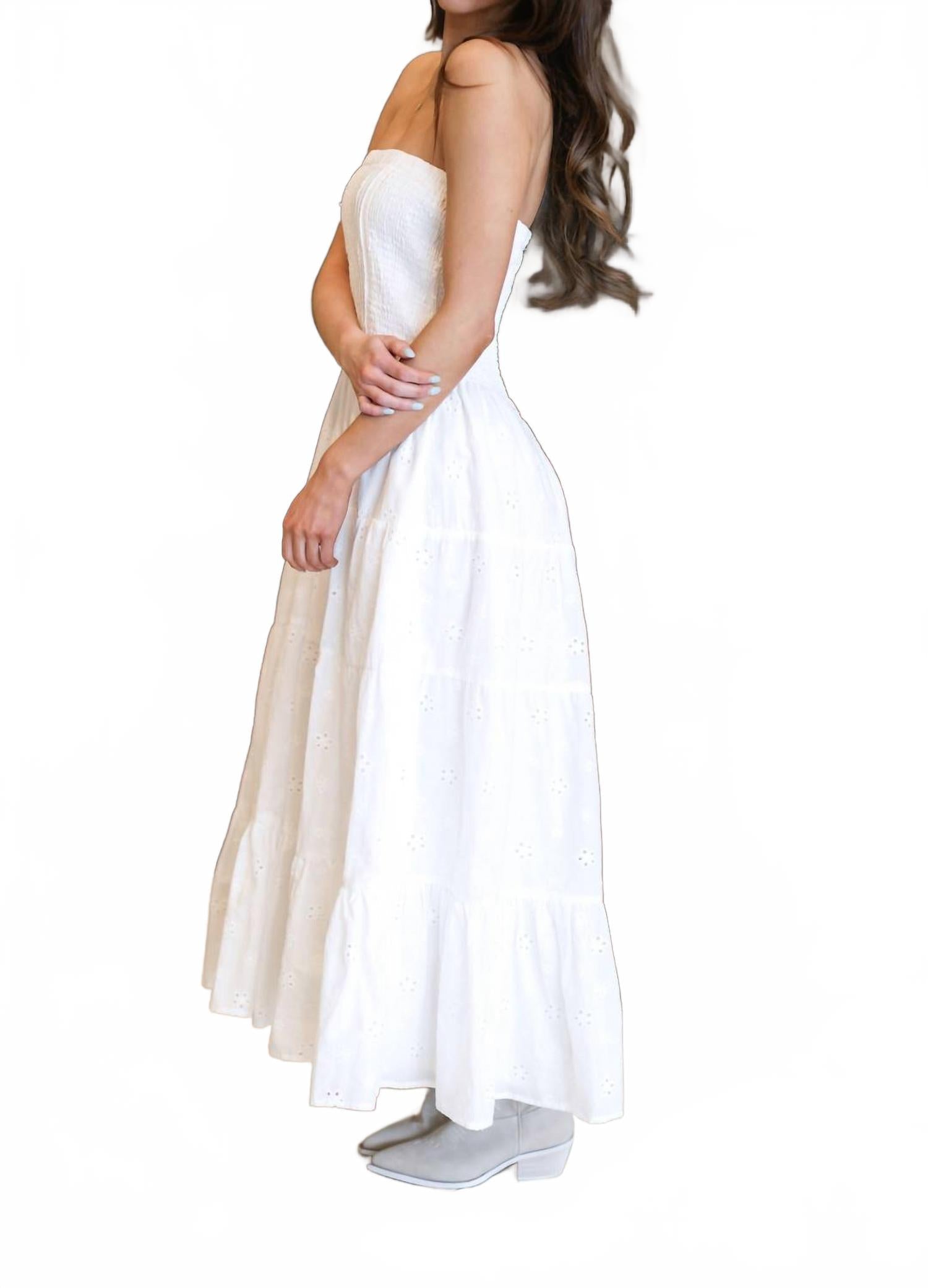 Hadley Dress In White