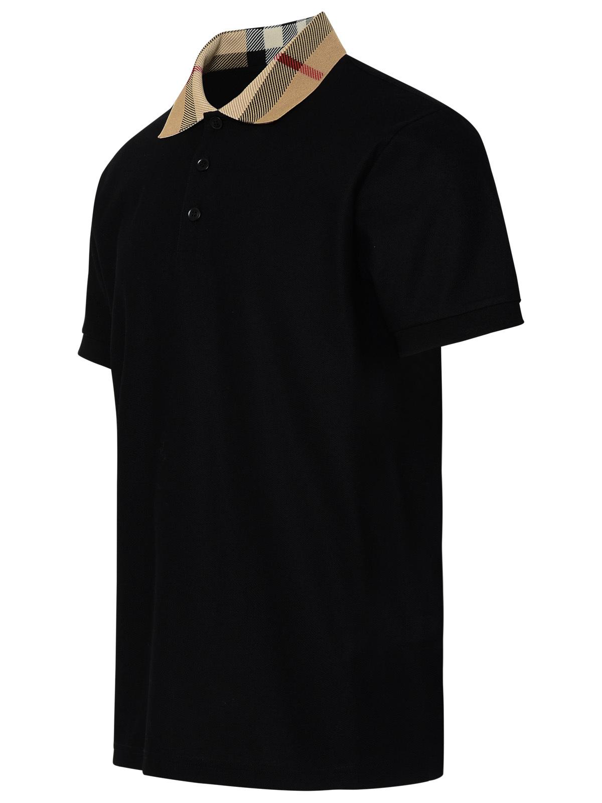 Burberry Cody Polo Shirt In Black Cotton Men